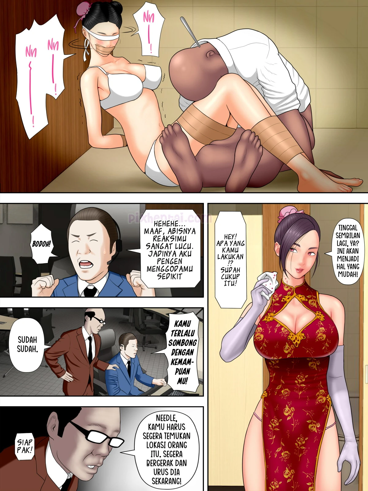 Komik hentai xxx manga sex bokep Hitozuma Spy to Mafia no Musuko 1 Kuro Gyaru Keisatsukan Hen 30